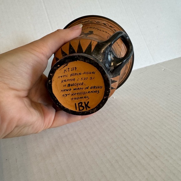 Attic Black-Figure Krater C.530 B.C "Bucher" Handmade in Greece by Kotsigiannis - Picture 6 of 6